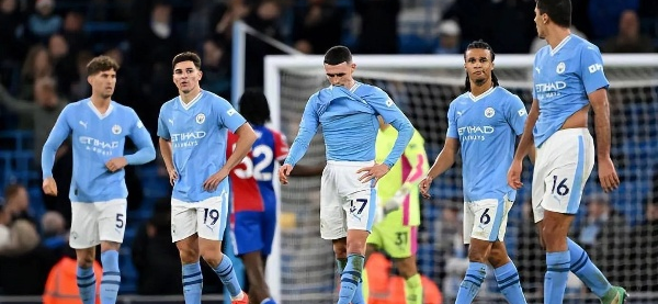 曼城赛季颓势明显，近10场仅1胜2平7负，争冠之路或已渐行渐远